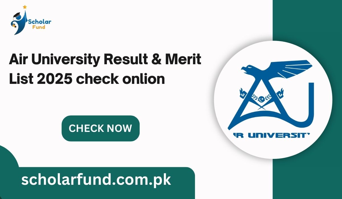 Air University Result & Merit List 2025 check onlion