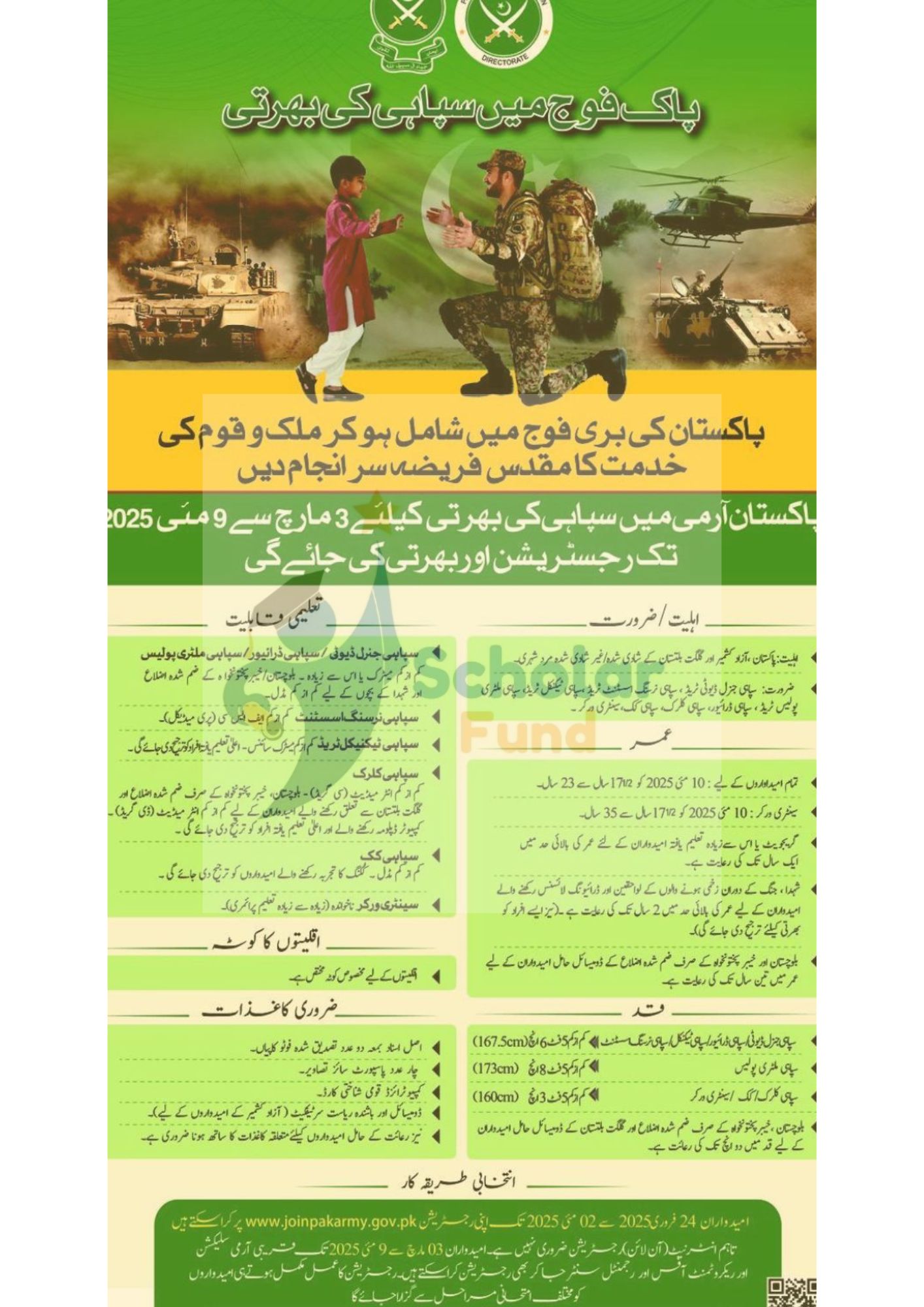 Pak Army Soldier Jobs 2025 Apply Online at JoinPakArmy.gov.pk