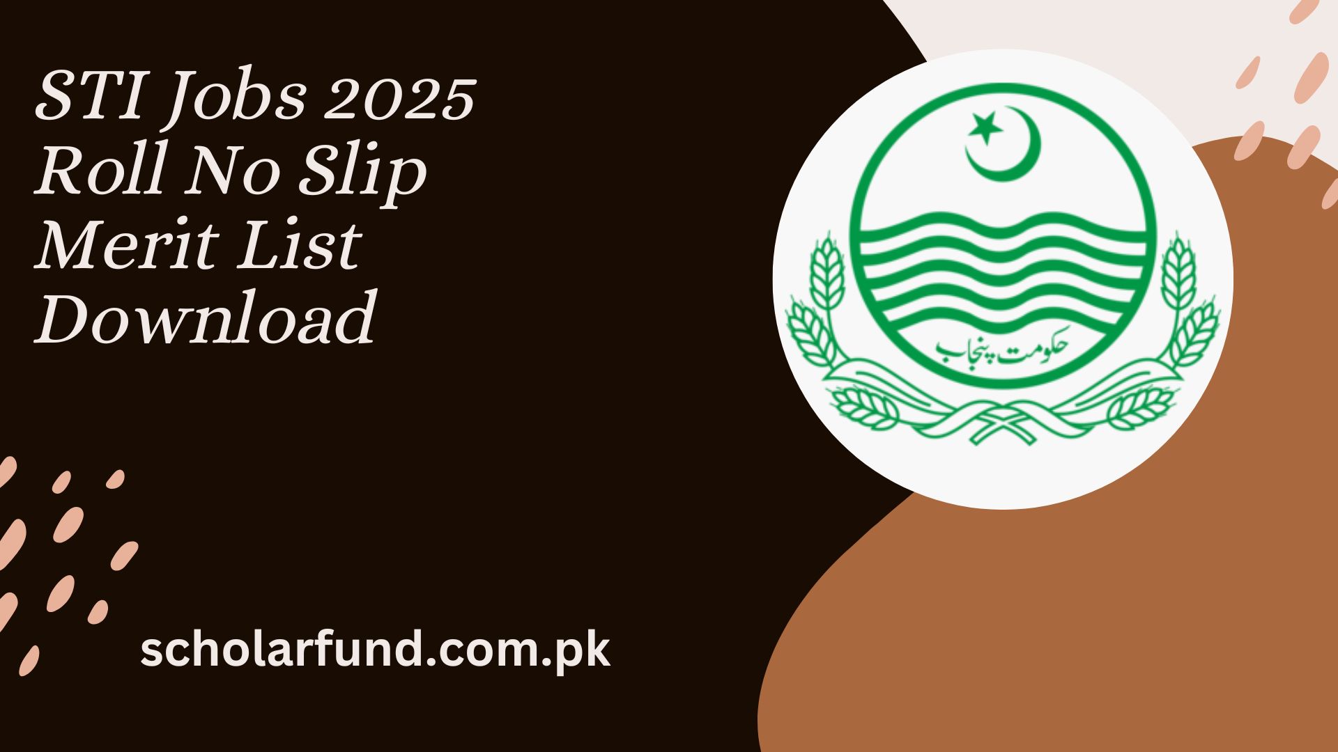 STI Jobs 2025 Roll No Slip Merit List Download