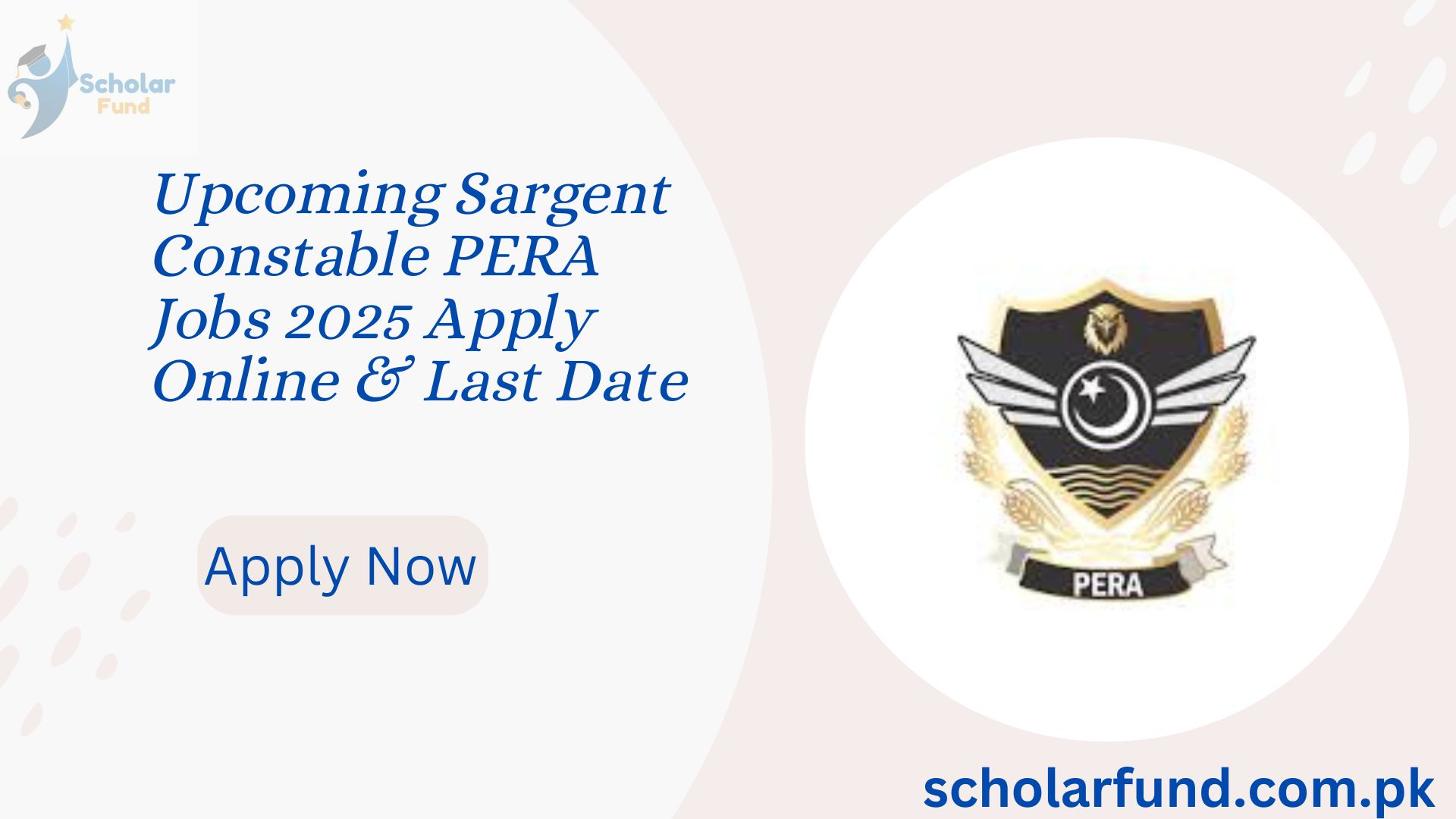 Upcoming Sargent Constable PERA Jobs 2025 Apply Online & Last Date